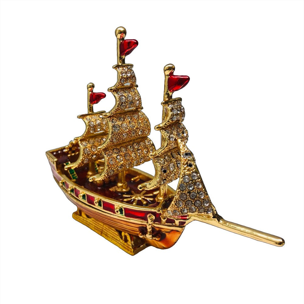 Red Sail Boat Jewelry Case  (MINIMUM OF 2)