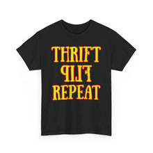 Load image into Gallery viewer, Thrift Flip Repeat Thrifter Reseller T-Shirt - ALL Sizes - S - 5XL
