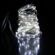 Load image into Gallery viewer, String Fairie light 35ft LED WHITE fairies string light copper-wire Dual power -USB or 2AA Battery  (minimum of 12)
