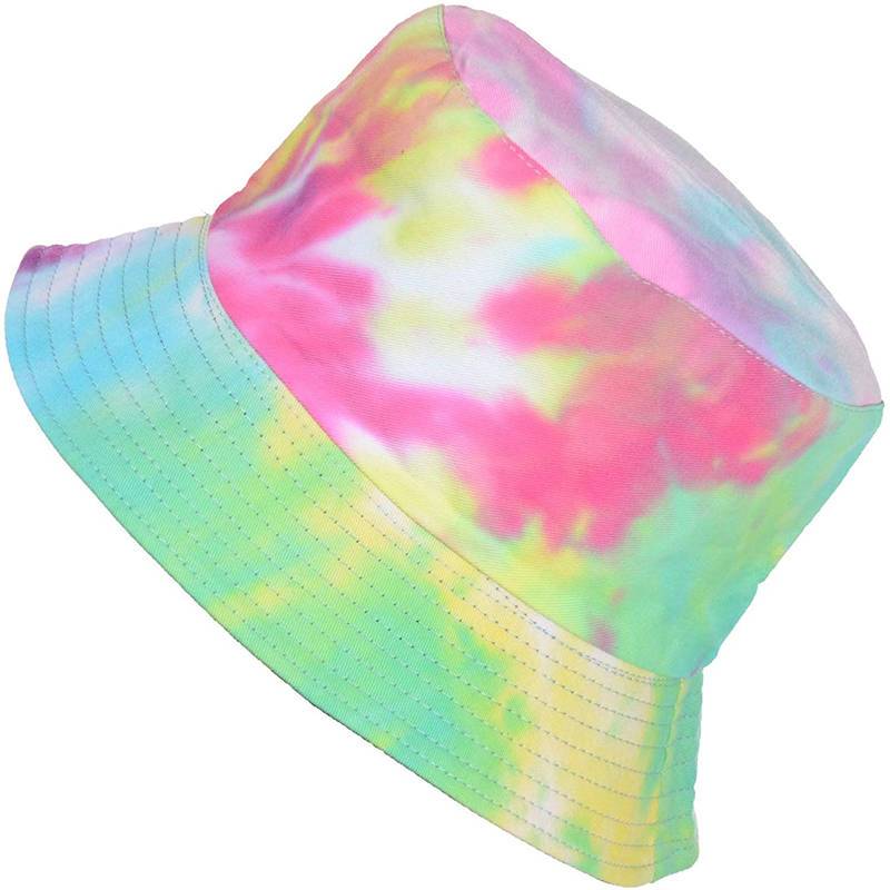 Reversible Printed Bucket hat - green
