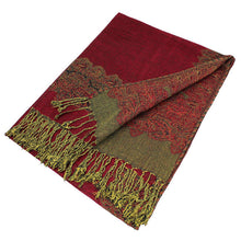 Load image into Gallery viewer, Border Pashmina Scarf Shawl 003
