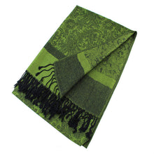 Load image into Gallery viewer, Light Paisley Pashmina Scarf Shawls 018
