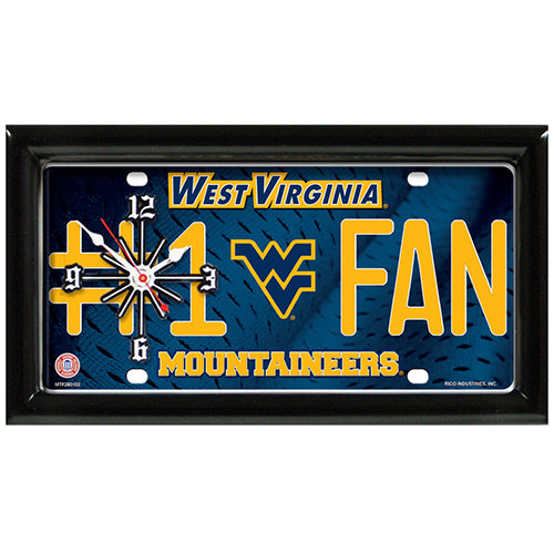 WEST VIRGINIA MOUNTAINEERS CLOCK