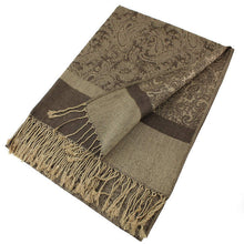 Load image into Gallery viewer, Light Paisley Pashmina Scarf Shawls 018
