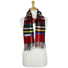 Load image into Gallery viewer, Plaid Cashmere Feel Scarf 12-pack Red/green
