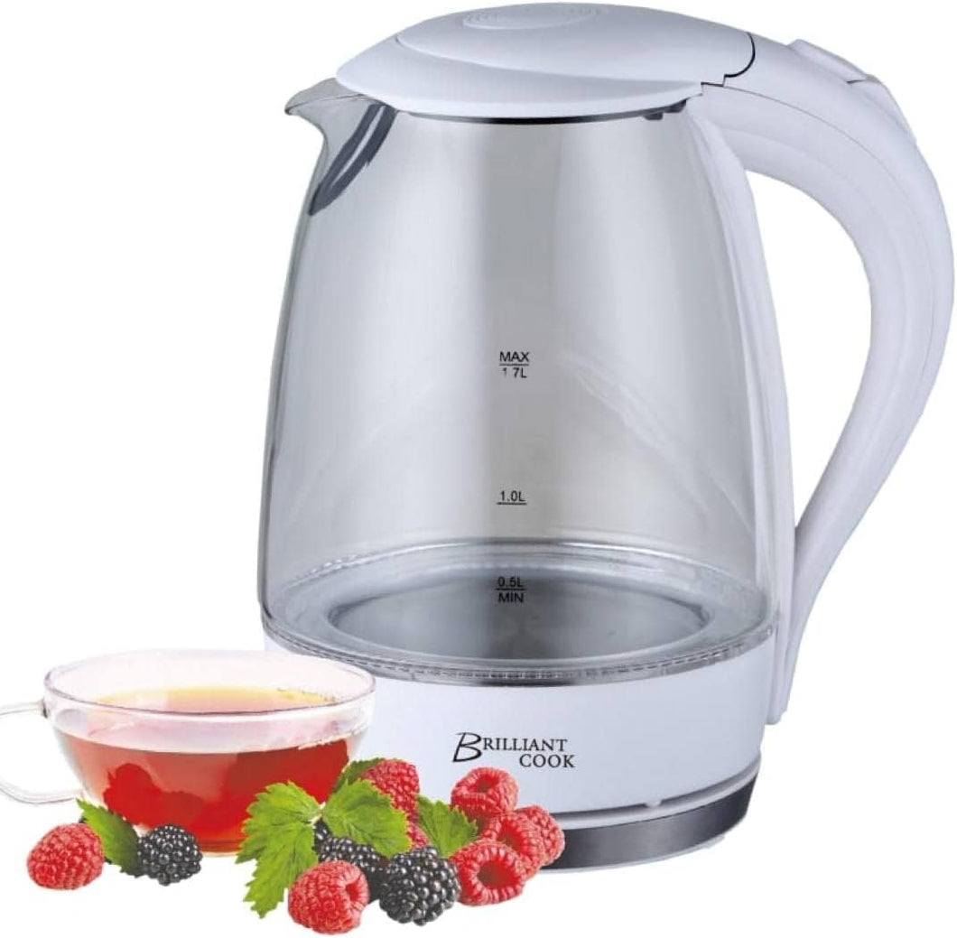 Brilliant Cook 1.7L Electric Kettle w/ LED Light