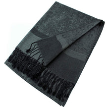 Load image into Gallery viewer, Light Paisley Pashmina Scarf Shawls 018
