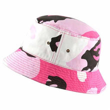 Load image into Gallery viewer, Newhattan Cotton Camo Bucket hats Unisex
