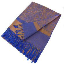 Load image into Gallery viewer, Light Paisley Pashmina Scarf Shawls 018
