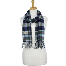 Load image into Gallery viewer, Plaid Cashmere Feel Scarf 12-pack Navy/olive/blue
