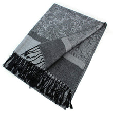 Load image into Gallery viewer, Light Paisley Pashmina Scarf Shawls 018
