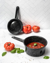 Load image into Gallery viewer, Granite Ware 1Qt &amp; 2Qt Saucepan Set Black
