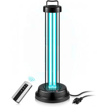 Load image into Gallery viewer, UV Light Sanitizer &amp; UV Sterilizer Lamp Kill harmful germs, bacteria and viruses. 110V 60W Light with Timer Function &amp; Remote covering 430sqf 60W 30min
