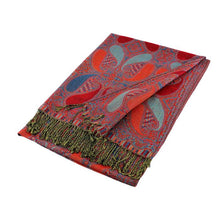 Load image into Gallery viewer, Large Paisley Pashmina Scarf Shawls A18
