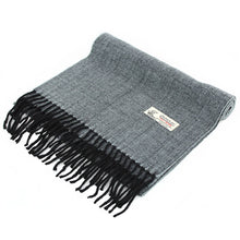 Load image into Gallery viewer, Herringbone Cashmere Feel Scarf 12-pack Mid Grey
