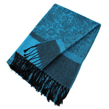 Load image into Gallery viewer, Light Paisley Pashmina Scarf Shawls 018
