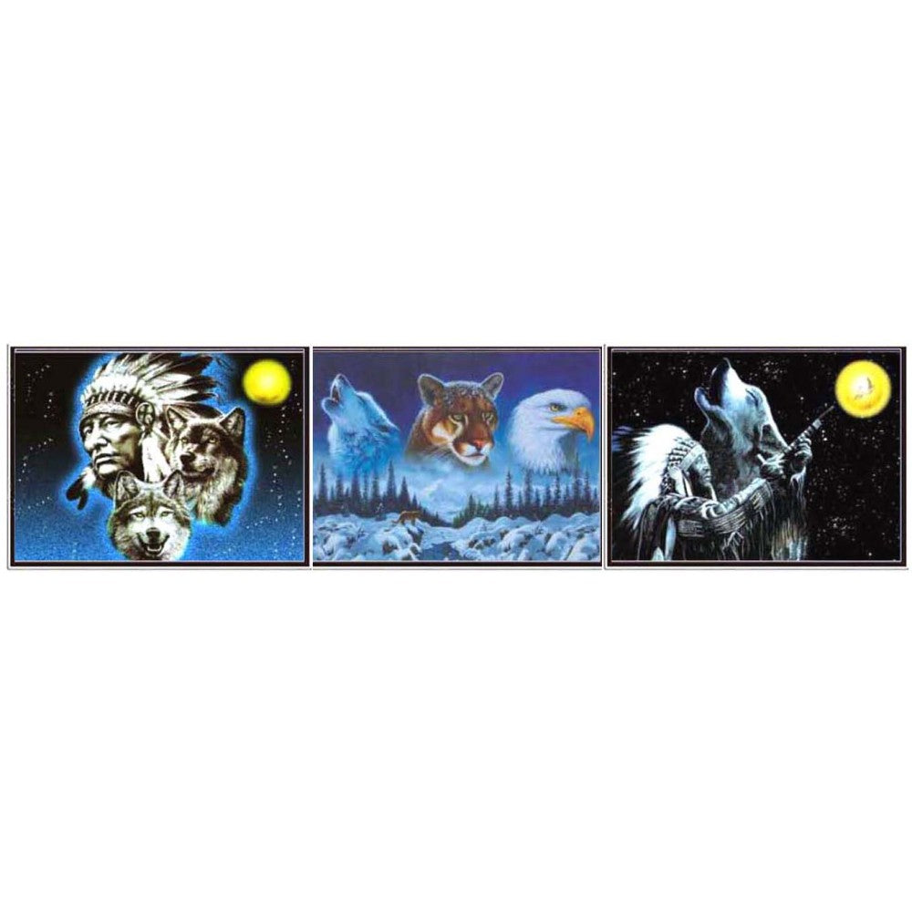 LED Indian Chief 3D Picture  (MINIMUM OF 4)