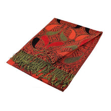 Load image into Gallery viewer, Large Paisley Pashmina Scarf Shawls A18
