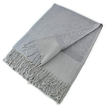 Load image into Gallery viewer, Light Paisley Pashmina Scarf Shawls 018
