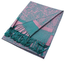 Load image into Gallery viewer, Light Paisley Pashmina Scarf Shawls 018
