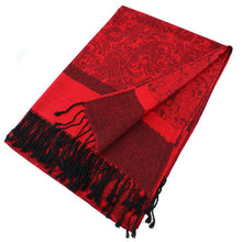 Load image into Gallery viewer, Light Paisley Pashmina Scarf Shawls 018
