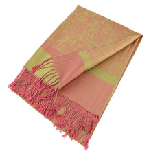 Load image into Gallery viewer, Light Paisley Pashmina Scarf Shawls 018
