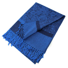 Load image into Gallery viewer, Light Paisley Pashmina Scarf Shawls 018

