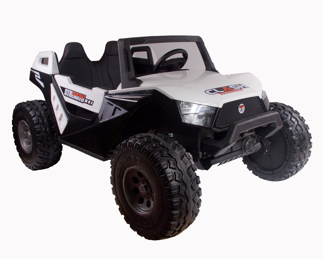 white kids electric ride on two seat UTV, EVA wheel ,kids toys car with 2.4G R/C
