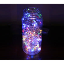 Load image into Gallery viewer, String Fairie light 35ft LED PURPLE copper-wire Dual power -USB or 2AA Battery (minimum of 12)
