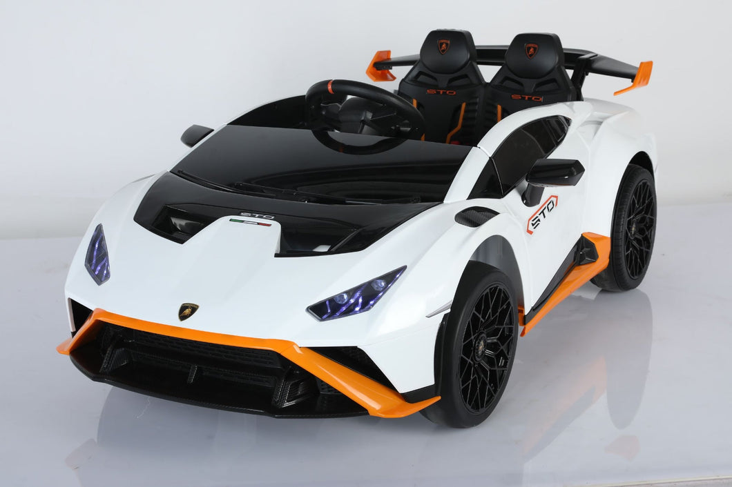 TAMCO SMT-555 white Licensed Lambojini ride on car, kids electric car, riding toys for kids with remote control Amazing gift for 3~6years boys/grils