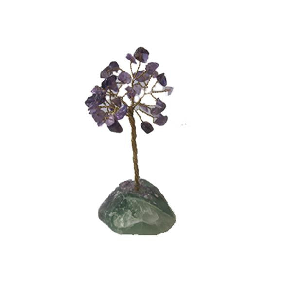 AMETHYST GEM TREE W/FLUORITE BASE