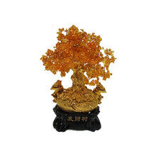 Load image into Gallery viewer, CITRINE GEM TREE W/2 MONEY TOADS
