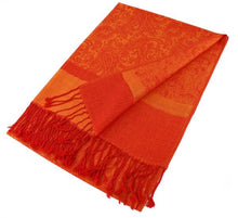 Load image into Gallery viewer, Light Paisley Pashmina Scarf Shawls 018
