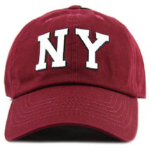 Load image into Gallery viewer, Newhattan 100% Cotton Baseball Caps NY Embroidered
