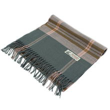 Load image into Gallery viewer, Plaid Cashmere Feel Scarf 12-pack Grey/pink
