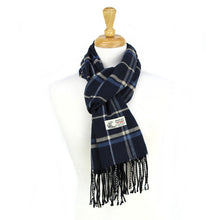 Load image into Gallery viewer, Plaid Cashmere Feel Scarf 12-pack Blue
