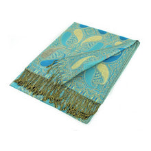 Load image into Gallery viewer, Large Paisley Pashmina Scarf Shawls A18
